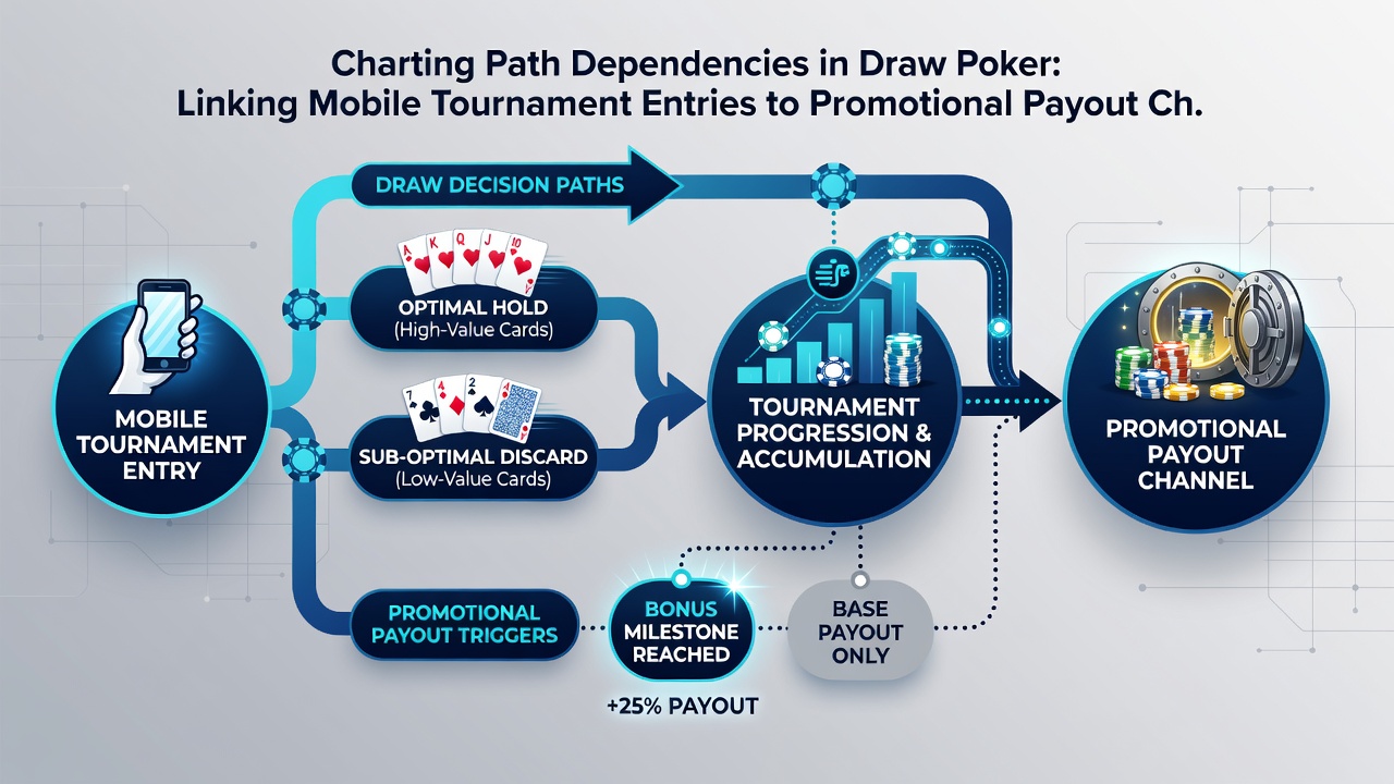 Beispiel einer mobilen Poker-App mit verknüpften Turniereinträgen und Auszahlungsdiagrammen