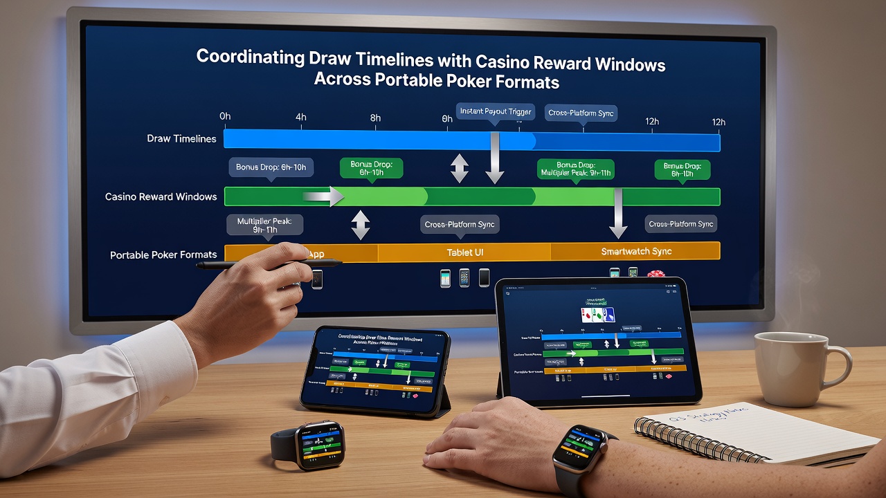 Darstellung von Synchronisationstechniken für Ziehphasen und Reward-Windows in mobilen Poker-Apps