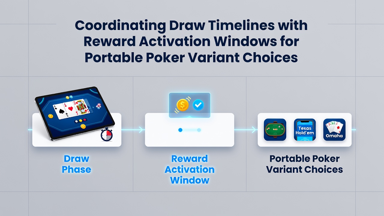 Illustration der Synchronisation von Draw-Zeitplänen und Reward-Fenstern auf mobilen Geräten
